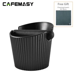 CAFEMASY 커피 노크 박스, 미끄럼 방지 커피 그라인드 덤프통, 분리형 노크 바 잔여 상자, 커피 도구, 카페 액세서리