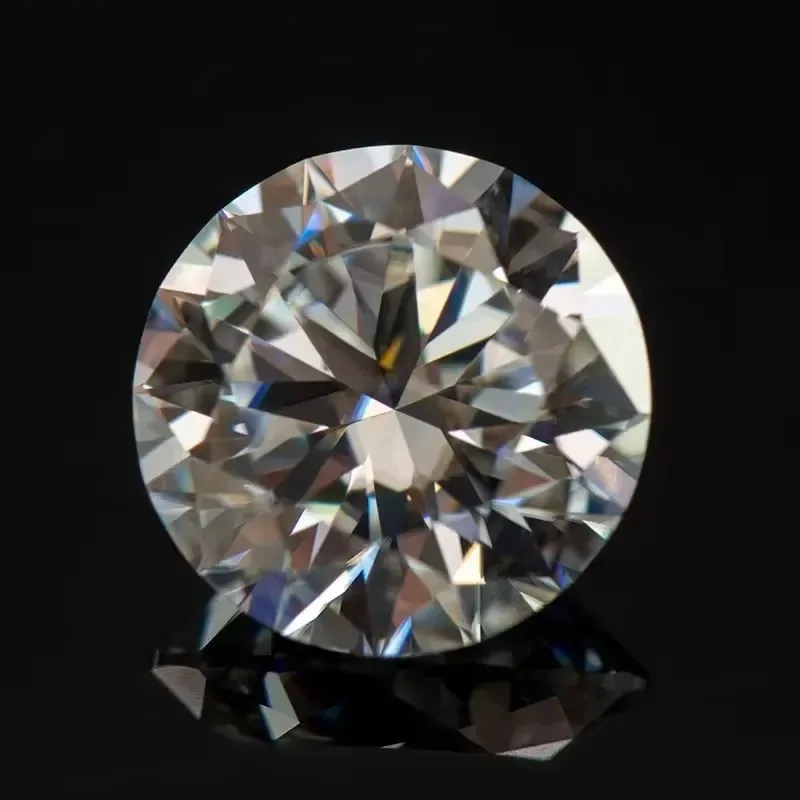Großhandel Moissanit-Stein Rundschliff D-Farbe VVS1 1,0-12,0ct für Verlobungsringe, Ohrringe und Schmuck mit Zertifikat – Detail 1