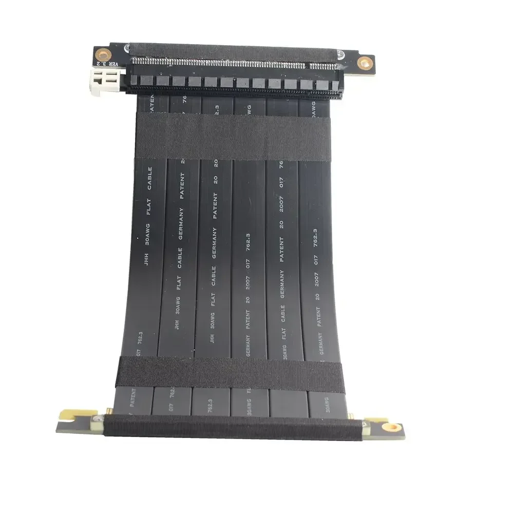 PCIe 4.0 3.0 X16 Double Reverse Graphics Card Extension Cable Gen4/3 Flexible GPU Riser ITX A4 Connector Wire for Network RAID