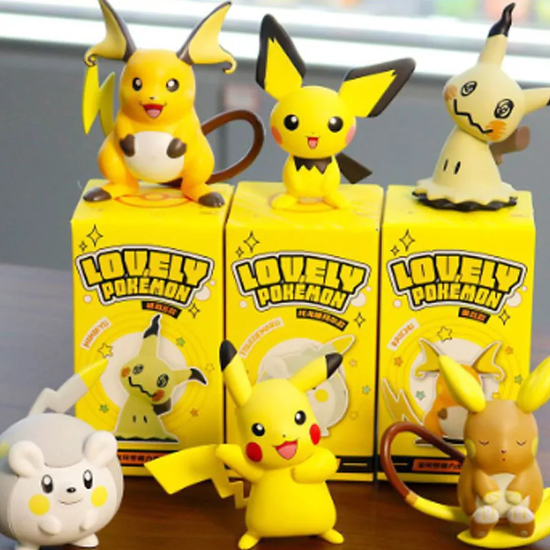 جديد البوكيمون عمل أرقام Kawaii بيكاتشو Pichu Togademaru ألولا رايتشو ميميكيو سيارة الديكور شخصيات كرتونية لعبة هدية للأطفال #1