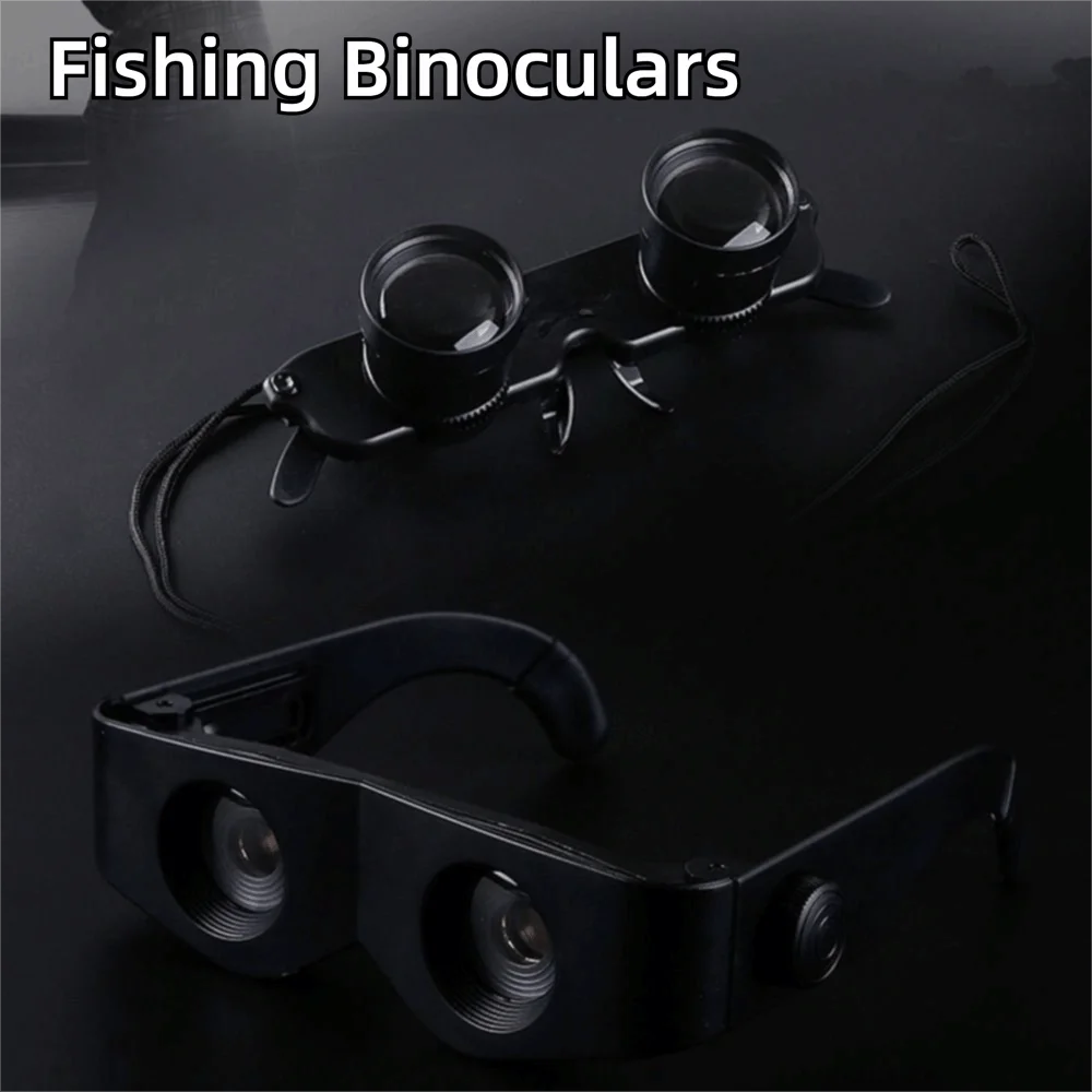 3X Zoom Fishing Binoculars High Definition Ergonomic Design Magnifying Glasses Hand Free with Storage Case
