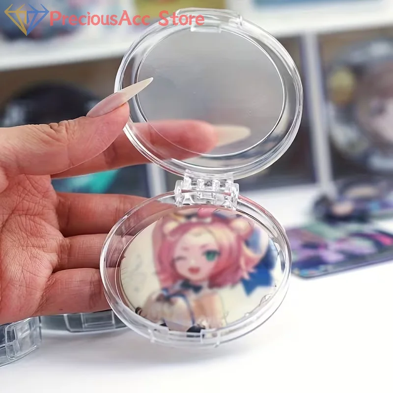 Transparent Badge Storage Case Display Holder For Pins Jewelry Collection Accessories