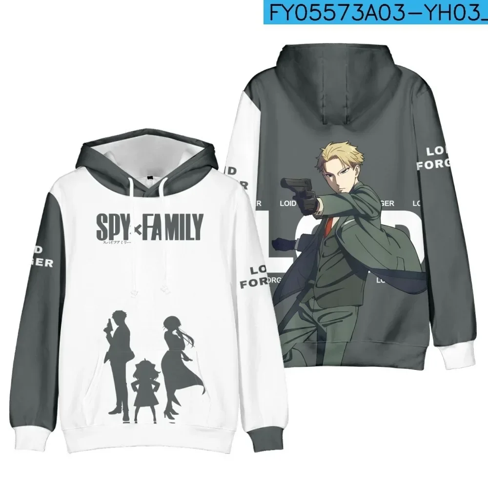 Anime Spy X Family 3D Print Hoodie Men/Women y2k Casual Fashion Hooded Shirt Kids Pullover Sweatshirts Oversized Unisex Clothing