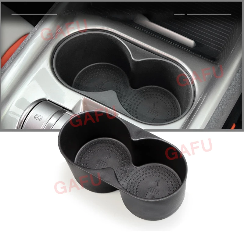 

Car Cup Storage Box Rear Row Trash Can Container Tray Case Organizer for BYD Atto 2 Dolphin EV 2021-2022 Accessories Interior