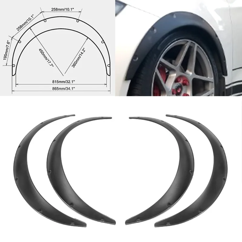 Cross-border General Refits Wide-body Wheelbrow Sedan SUV Off-road Vehicle General Widened Decorative Wheel Eyebrow Fender