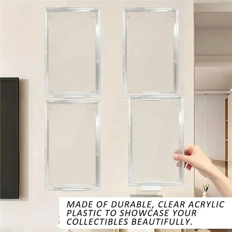 Hot Sale-Clear Acrylic Wall Display Shelf Book And Magazine Rack For Collections, Living Room Study
