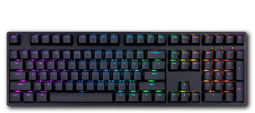 NKRO 108 keys RGB Cherry Speed Silver Red switch Gaming Keyboard wired model IKBC F400 PBT Keycaps