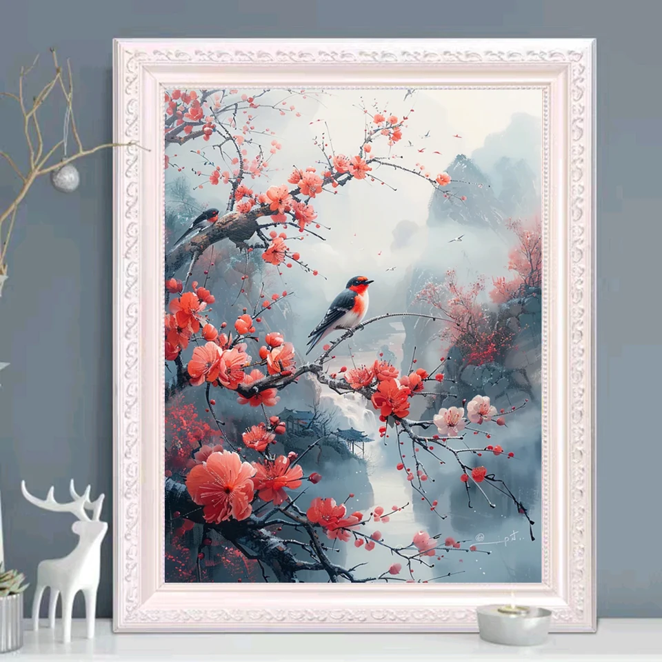 DIY Diamond Painting New Arrival Cross Stitch Kits Flower and Bird Embroidery Full Diamond Mosaic Needlework Wall Art decor