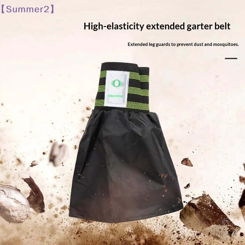 【Xia2】Elastische Trail-Gaiters mit reflektierendem, verstellbarem Beinriemen, wasserdichte Stiefelgamaschen, verlängerte Schneegamaschen für Radfahren und Wandern