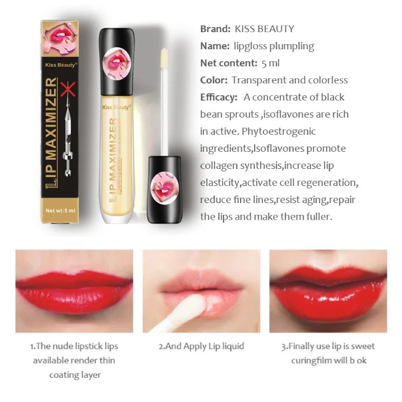 Lip Plumper Plumping Gloss Oil Device Tool Extreme Volumizer Plump Fuller Filler Bigger Pulp Lips Enhancer Maximizer