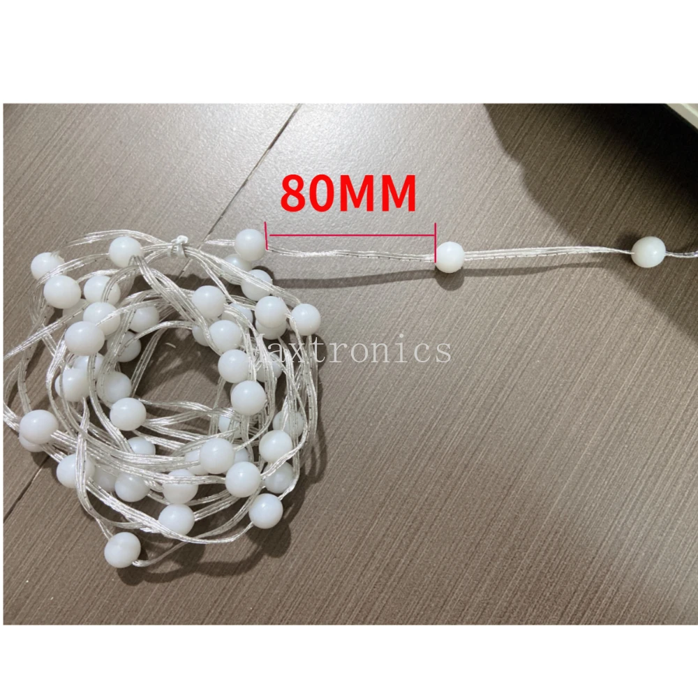 5M 50pcs/lot DC5V WS2812 LED Ball Light String Programmable RGB 15mm Module Waterproof for Outdoor Billboard Payground Decor