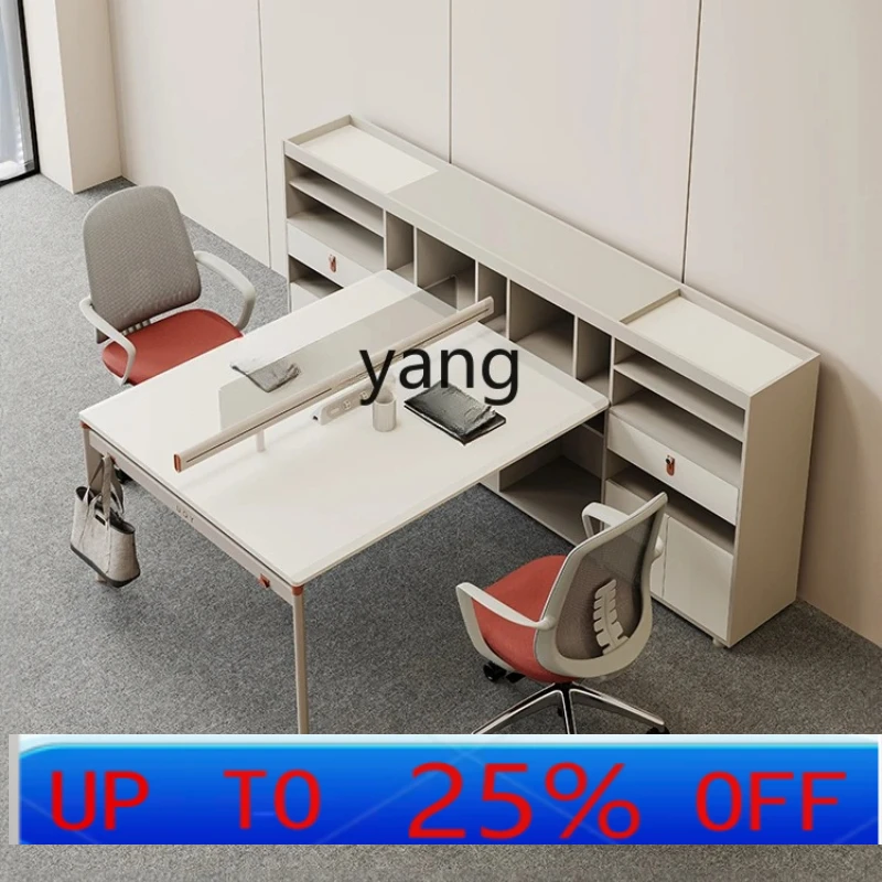 

LTT with screen station face-to-face card seat, staff seat, office desk and chair combination