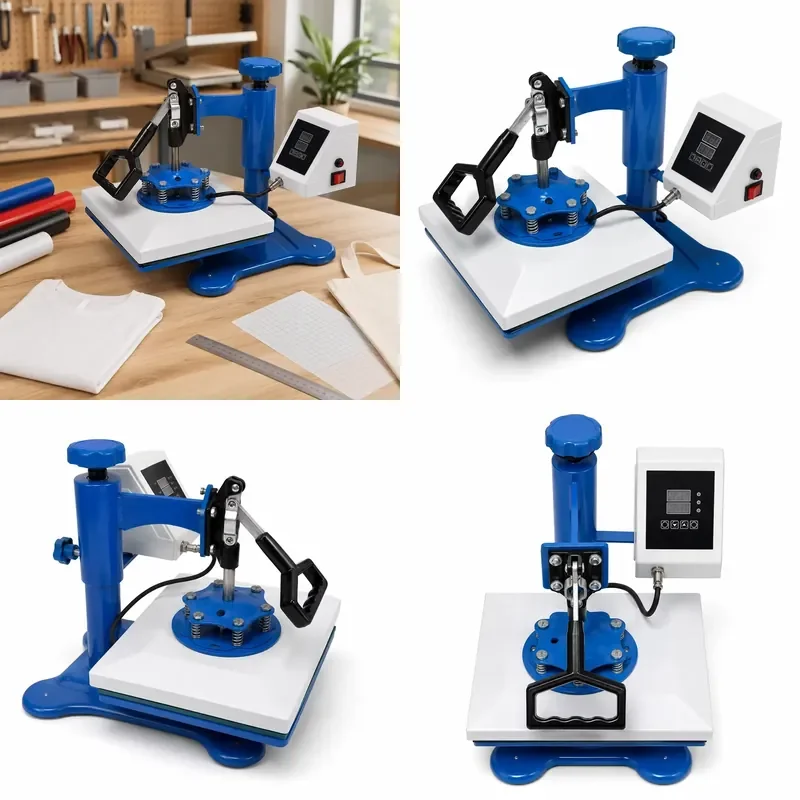 STROVAN ONLY 110V in Stock Electric Manual Mini Heat Press Machine 23X30CM Flatbed Printer 110V for Garment and Mouse Pad New