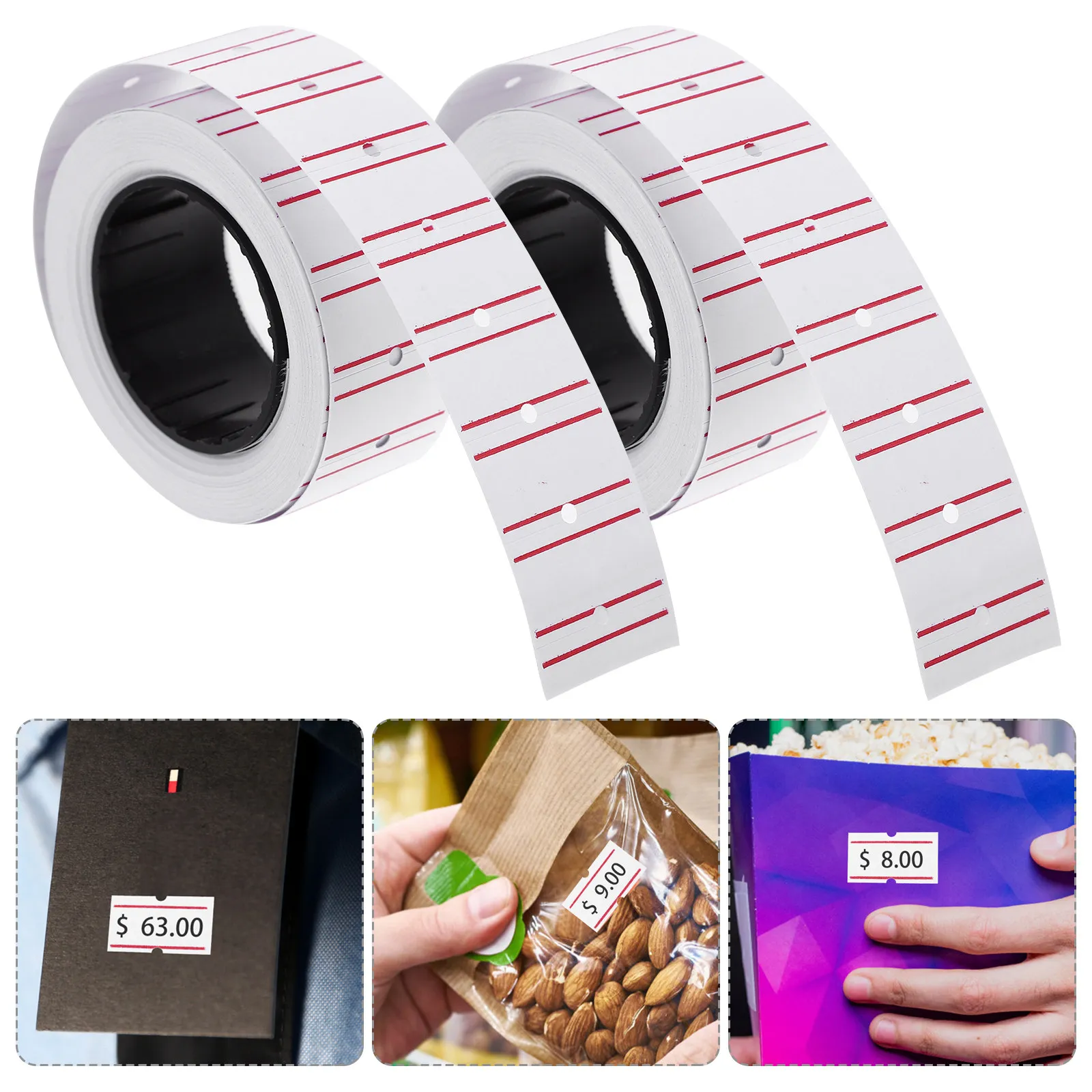 

10 рулонов модной самоклеящейся этикеточной бумаги с креативным дизайном для розничных магазинов, свадеб, мероприятий, банкетов, демонстрации товаров и распродаж