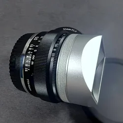 Design for TTArtisan AF 50mm F2 Metal Bayonet Square Lens Hood With Hood Cap