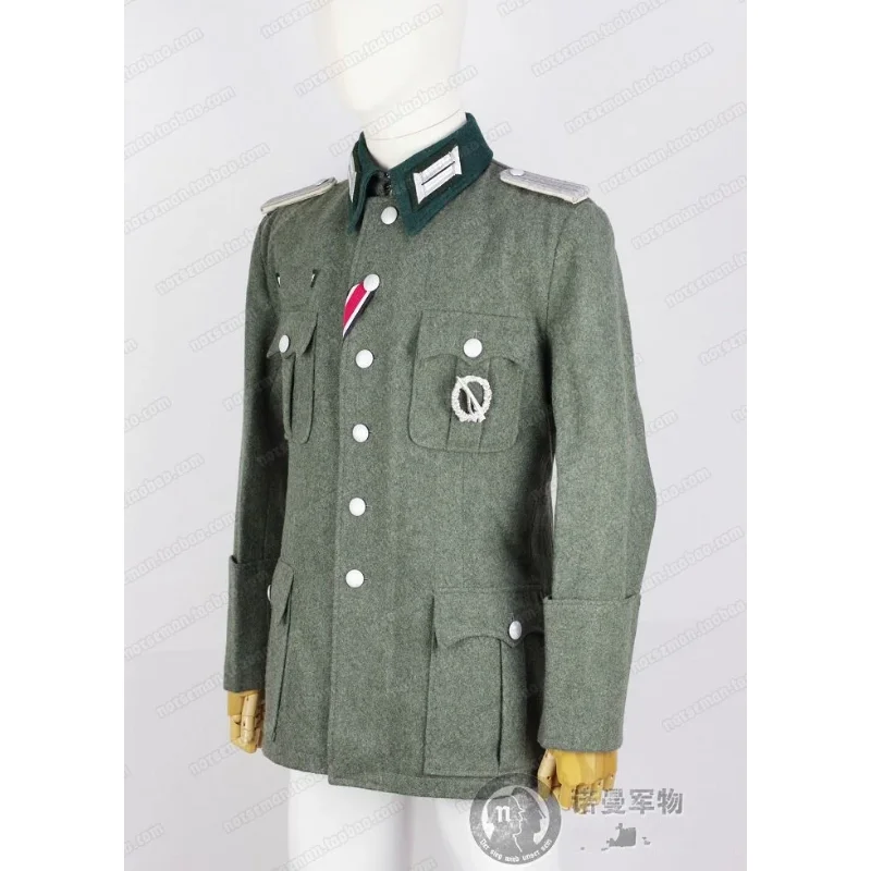 SECONDA GUERRA MONDIALE WW2 GERMAN WEHRMACHT HEER M41 Heer fanteria (Infanterie) UFFICIALE LANA CAMPO uniforme militare TUNICA CON BADGE