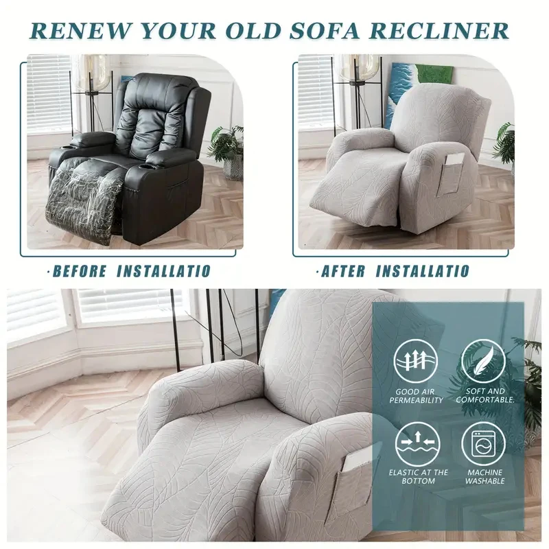 Waterproof Recliner Sofa Cover 1/2/3Seater For Living Room Stretch Relax Armchair Sofa Slipcover Recliner Couch Covers