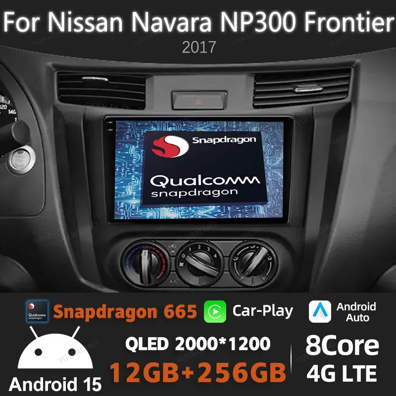 

Android 15 Car Radio For Nissan Navara NP300 Frontier 2017 Multimedia Stereo Video Player GPS NAVI Head Unit 4G WIFI QLED BT