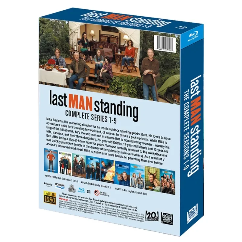 Last Man Standing Season 1 to 9 Blu ray High Definition 9 Disc Set Original English Version