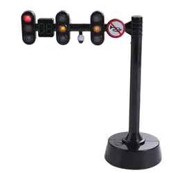 Safety Traffic Toy Light Signs Model Traffic Mini Stop Model Toys Simulation Mini Traffic Light Building Blocks Kids Gift
