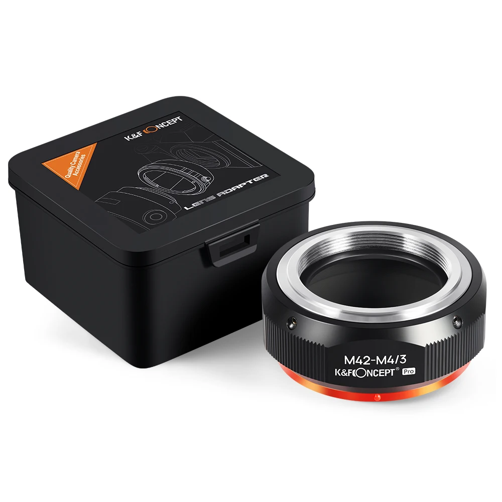 K&F Concept M42 to M4/3 Pro Lens Adapter M42 Screw Mount Lens to Micro 4/3 MFT G3 G7 GH2 OM-D BMPCC