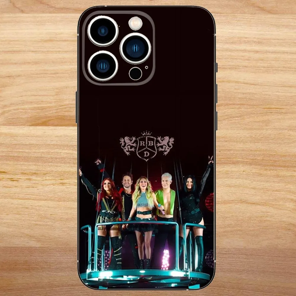 RBD Rebelde Phone Case For iPhone15,14,13,12,11,Pro,Max,Plus,Mini,X,XS,XR,8,7,6,S,Plus,SE Soft Black Case