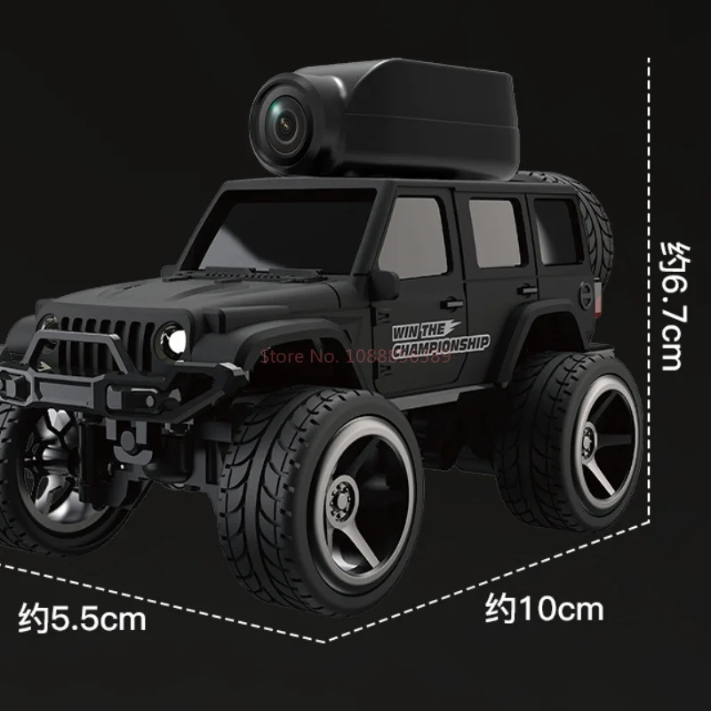 1:64 Schaal Mini Video RC Auto 480P HD Camera 4WD Legering Klimmen Afstandsbediening Auto Desktop Off-road Truck Voor Kinderen Volwassenen