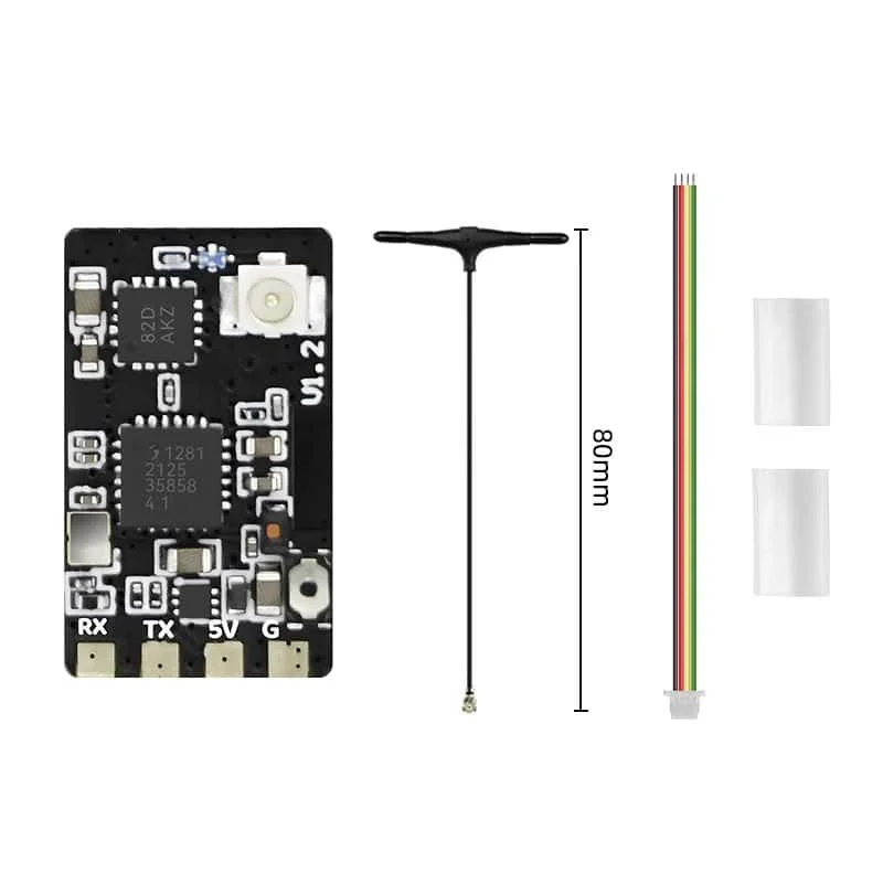 

SECURE ELRS 2,4 ГГц с одной антенной RX, 80 мм, приемник ESP8285 5 В для модели FPV с фиксированным крылом