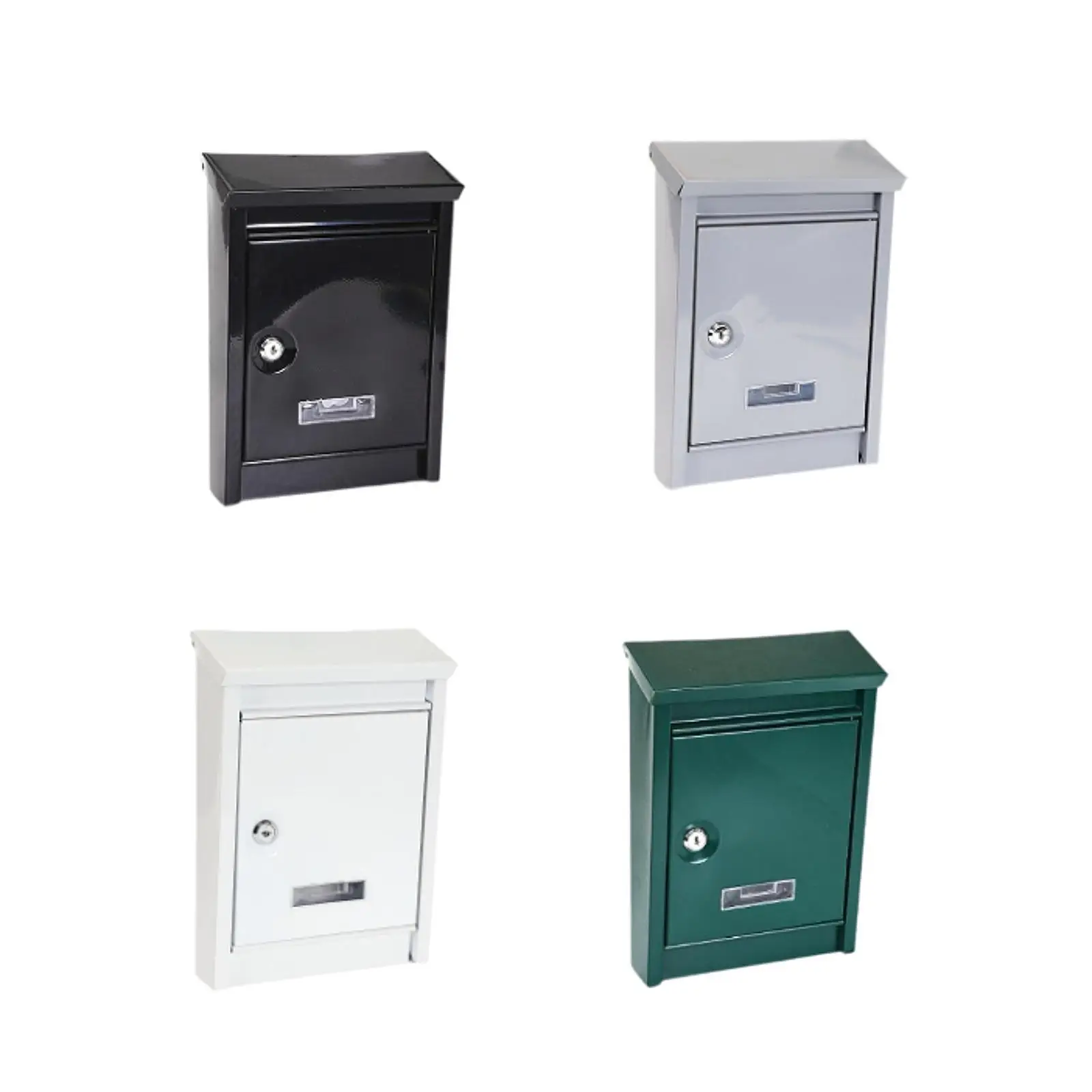 Wall Mount Mailbox Lockable Creative Large Capacity Commercial Iron Drop Box Letterbox for Front Door House Office Corridor Gate