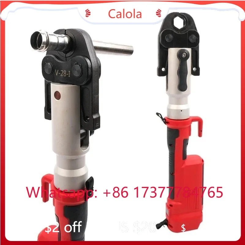 

Powered Hydraulic Pipe Crimping Tool Portable Rechargeable PEX Multilayer Pipe Press