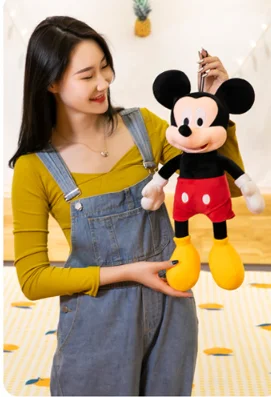 40-60cm New large size Mickey Minnie Mouse Stuffed Plush Doll Kawaii Plush Toys Cartoon Anime Birthday Superior Children Gift