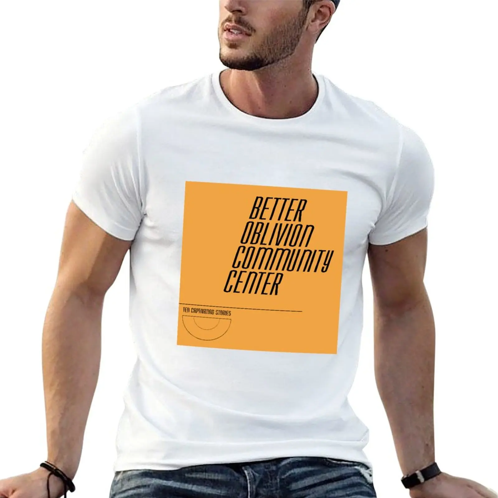 T-Shirt Better Oblivion Community Center pour hommes, t-shirts graphiques, t-shirt en coton imprimé personnalisé, 100% coton