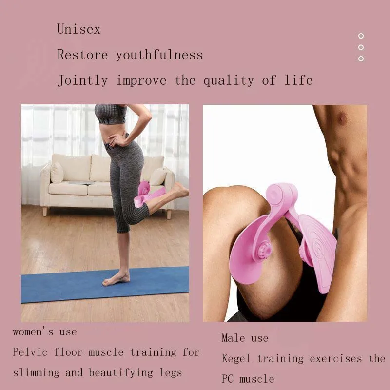 1 Stück Beckenboden-Muskeltrainer für die postpartale Erholung, Körperformung, Bein- und Gesäßtraining, multifunktionaler Oberschenkeltrainer – Detail 3