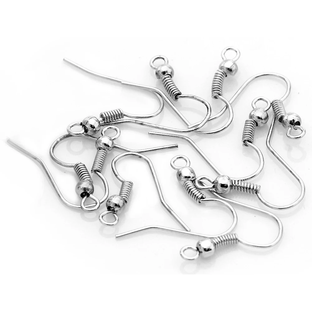 

140Pcs Earring Hooks Jewelry Findings Lightweight Versatile Iron Material High Workability DIY Crafting Supplies