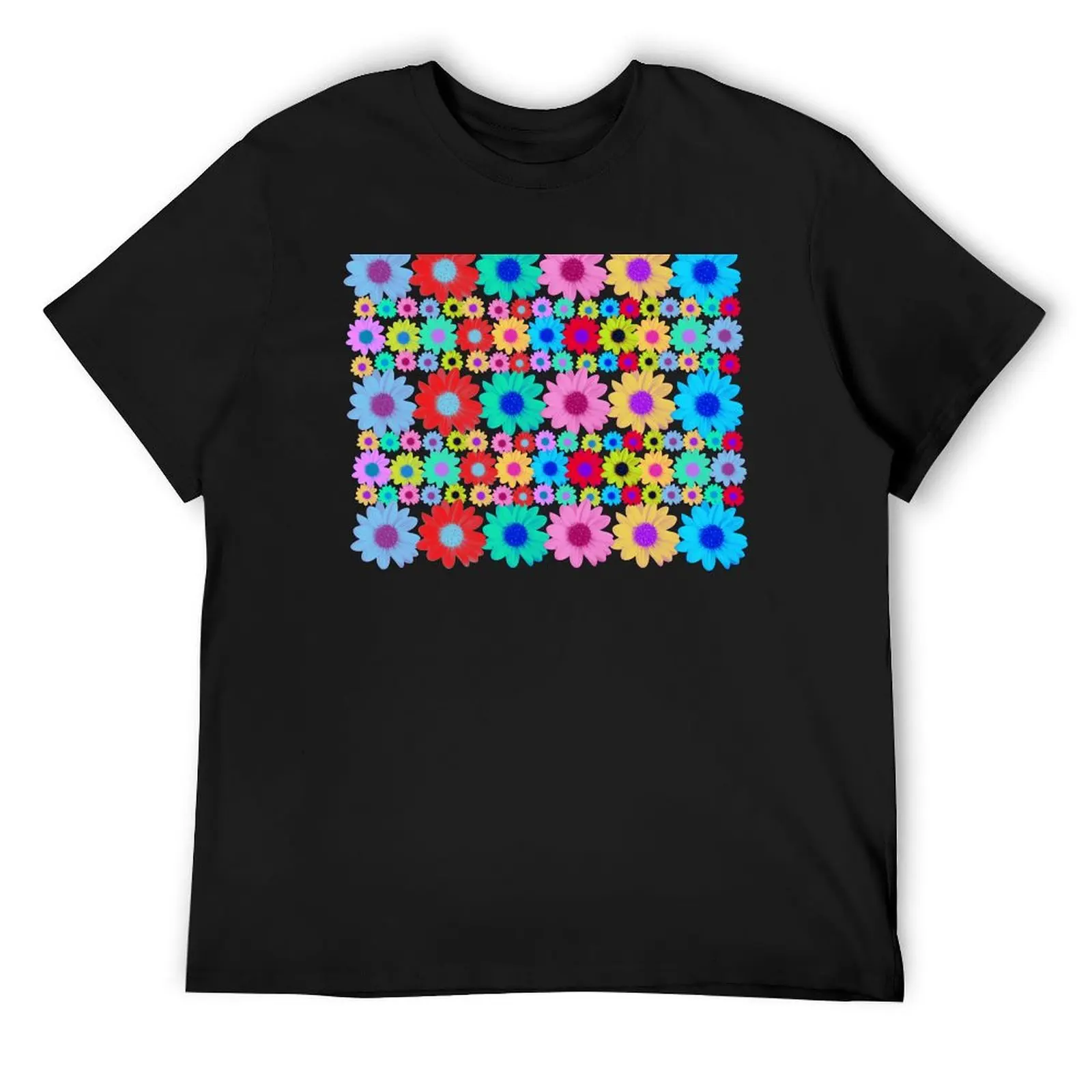 Aztec Daisies T-Shirt anime shirt aesthetic clothes mens graphic t-shirts