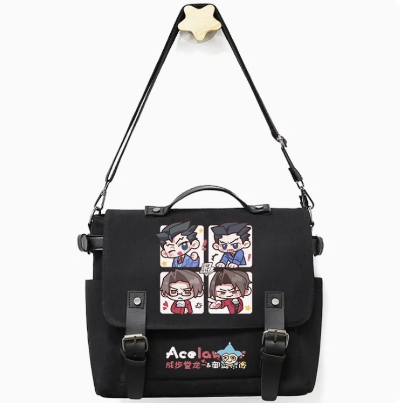 Anime Ace Attorney Bag Unsix Fashion Casual Teenagers Crossbody Student Messenger Handbag B840