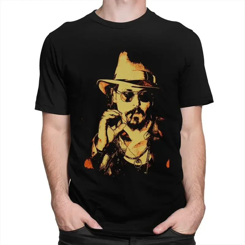 Johnny Depp Fans Pirates Of The Caribbean T Shirt Men Soft Cotton Tee Jack Sparrow Tshirts Short Sleeve Printed T-shirt Clothes