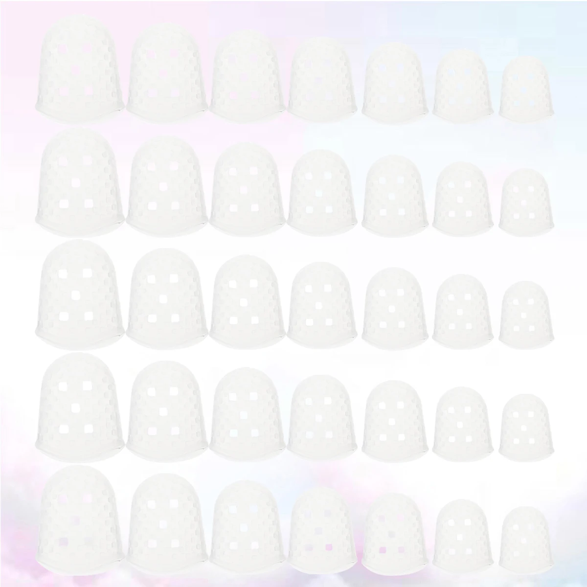 

35 Pcs Play The Piano with Fingertips UV Guitar Fingers Protection Covers Protectors