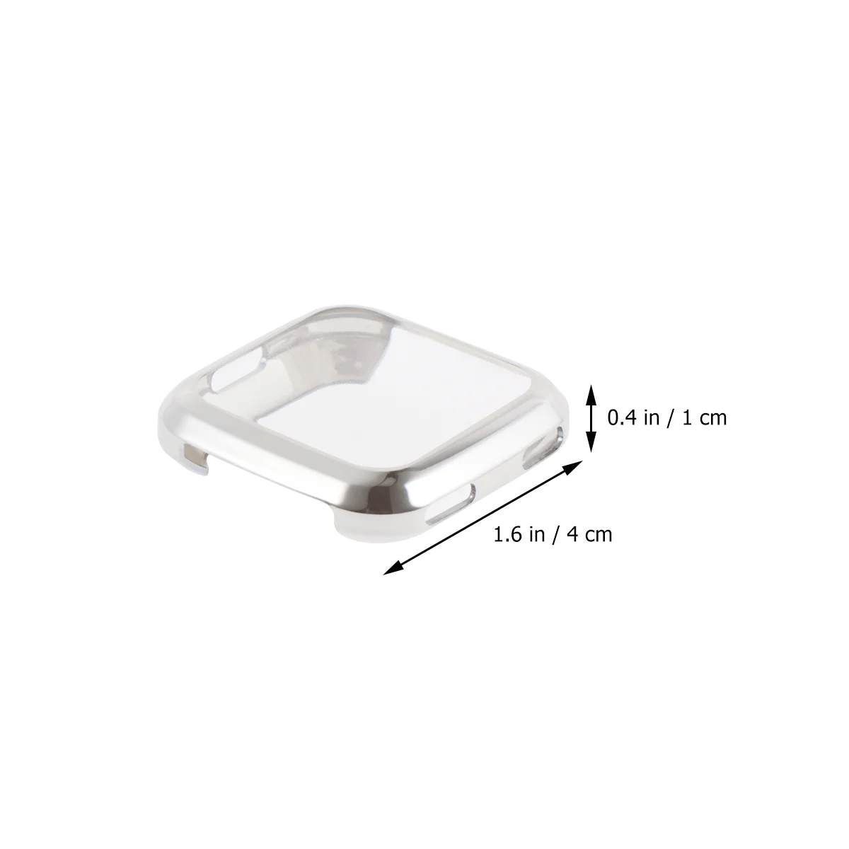 3 ชิ้น Tpu หนาทนทานป้องกันรอยขีดข่วนฝาครอบป้องกันสำหรับนาฬิกาอัจฉริยะเข้ากันได้กับฟิตบิท(สีเงินใสโรส