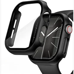 Etui do Apple Watch 10 42 mm 46 mm Osłona ekranu ze szkła hartowanego Osłona zderzaka do iWatch Series 9 8 7 6 SE 40 mm 44 mm 41 mm 45 mm