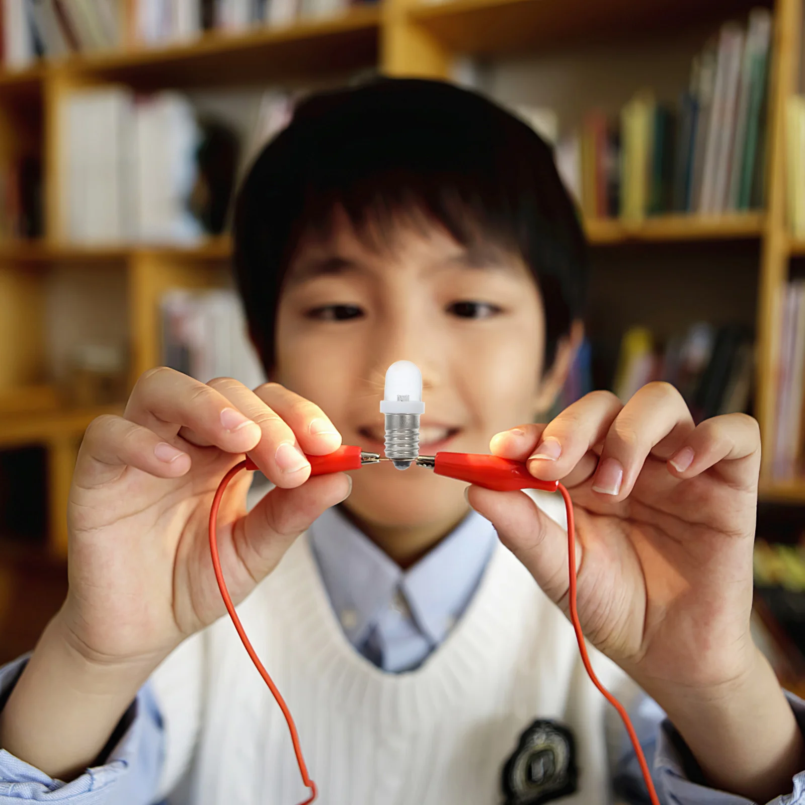 

10Pcs Miniature Screw Base LED Light Bulbs Tiny Replacement for Physical Electrical Experiment Indicator Light Micro Energy