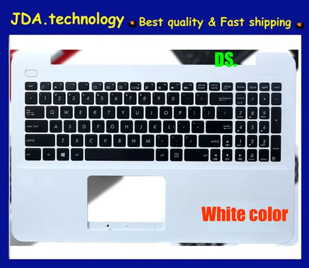 MEIARROW      96%New palmrest topcase FOR ASUS X555 X555L A555L F555L K555L VM510L W519L Y583L US keyboard upper cover,White