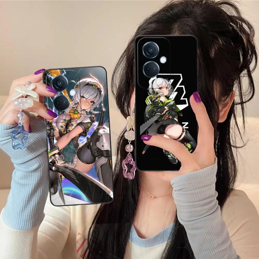 حافظة هاتف Zenless Zone Zero Anby Demara لهاتف OPPO Reno 14 13 12 11 10 9 8 7 6 5 F T Pro 5G غطاء طباعة ملون فاخر #3