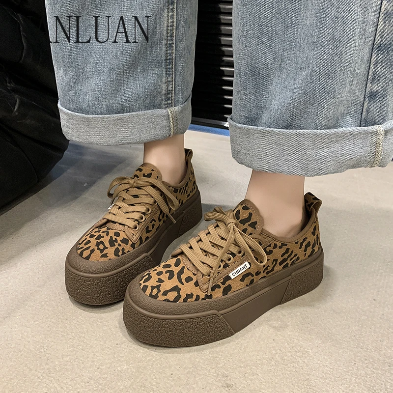 

2024 Boutique Spring and Autumn Fashion Shoes New Sexy Lace-up Women's Shoes Comfortable Thick-Soled Hot-Selling Casual Shoes