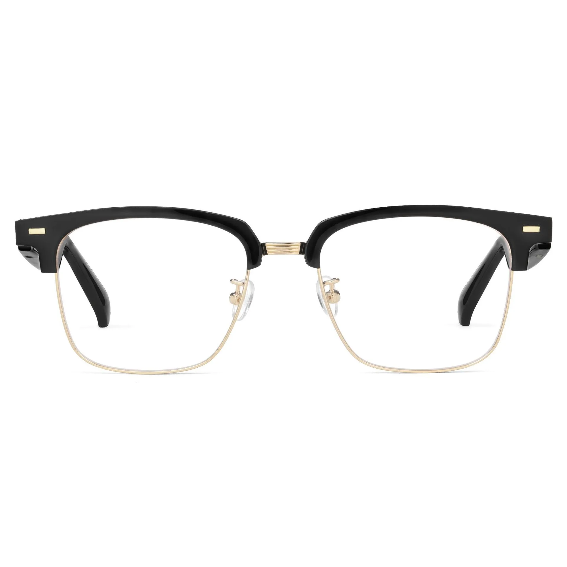 MX08 Premium Anti-Blue Light Half Frame Smart Glasses New Fashionable VR/AR/MR Accessory with Call & Music Functionality
