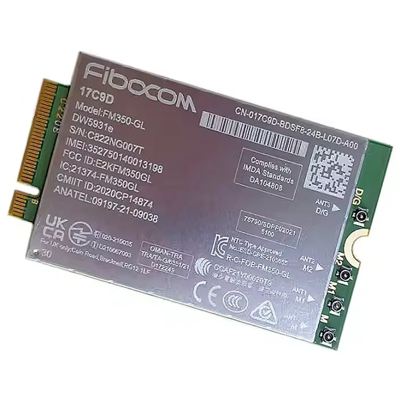 Il modulo M2 bocom FM350-GL Intel 5G Modem Solution 5000 supporta 5G NR per laptop convertibile HpSpectre x360 14 4x4 MIMO.