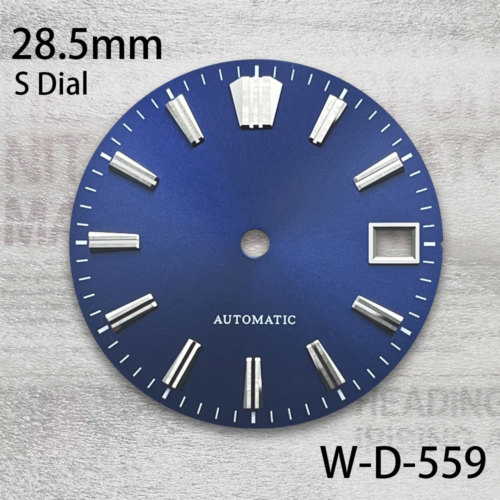 28.5 مللي متر S شعار أشعة الشمس الطلب صالح NH35/NH36/4R/7S حركة لا مضيئة ساعة عالية الجودة تعديل الملحقات
