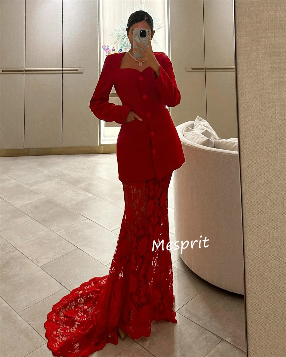 Customized Casual Jersey Pleat Button Trumpet Sweetheart Long Dresses Bespoke Occasion Dresses Matching Formal