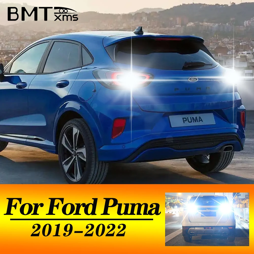 

BMTxms 2 шт. T15 W16W 921 LED Canbus лампы заднего хода для Ford PUMA J2K CF7 2019 2020 2021 2022, ксеноново-белые, 12В