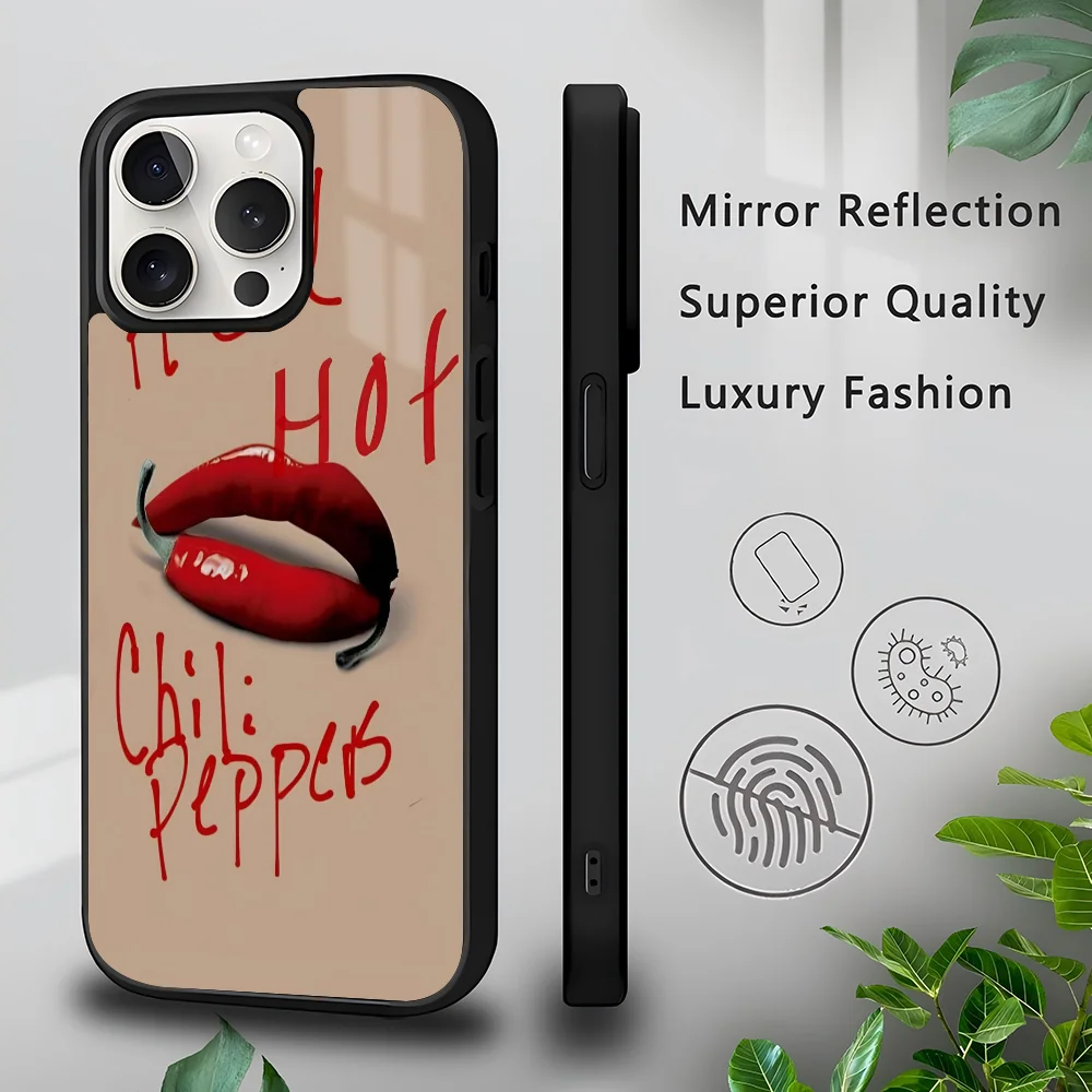 Red Hot C-Chili P-Peppers Phone Case For IPhone 16 15 14 13 Pro Max 11 Mini Alex Mirror For Magsafe Wireless Charging Cover